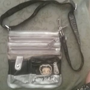 Betty Boop Silver and Brown  Crossbody